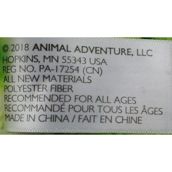 Animal Adventure Bunny Rabbit Plush Spring Easter Green White Polka Dot Furry - Picture 5 of 8